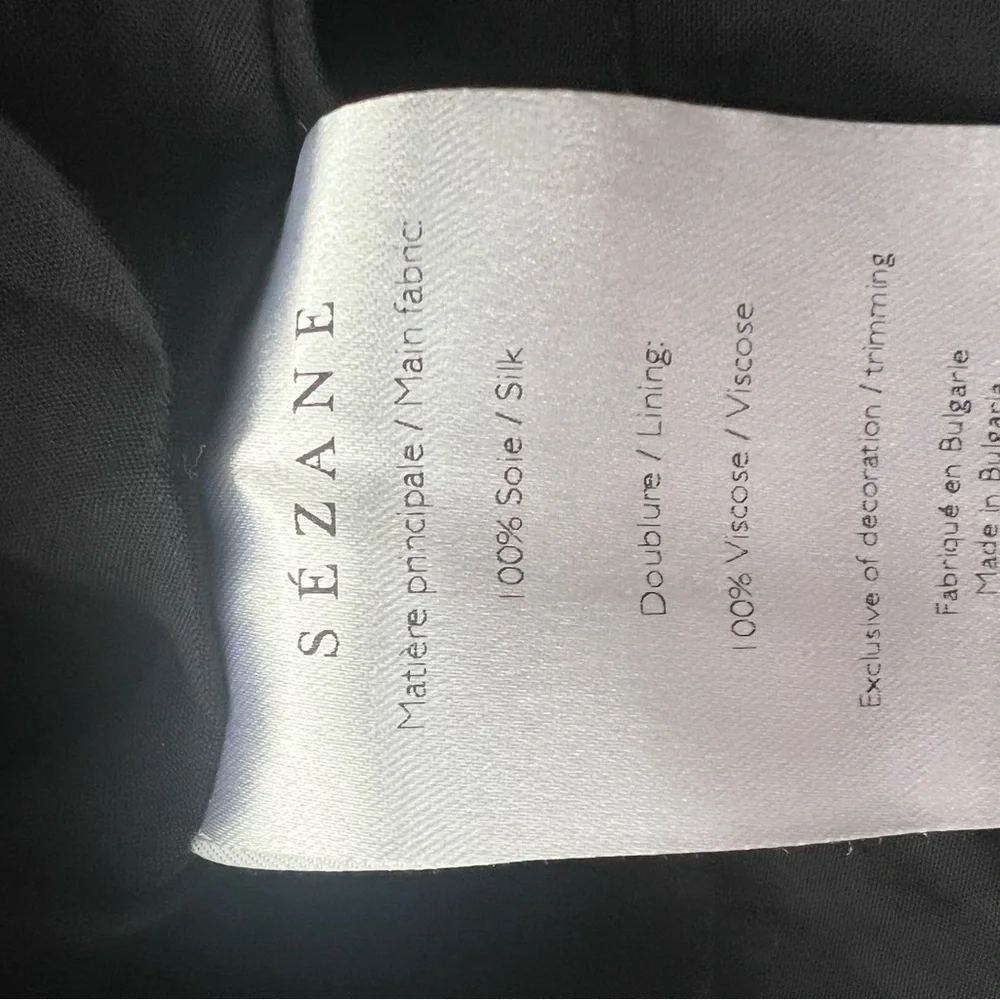 Sezane Olivia dress, silk black and white polka dots size 34 EUC - Picture 7 of 9